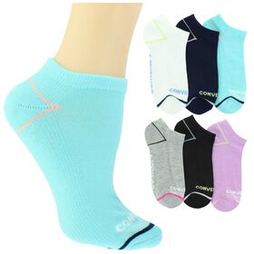 Socks Women's Converse Pop Color No-Show 6-Pair Pack Side View With Package