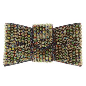 Clutches & Handbags Lady Couture Multi-Colored Ivy Bag Front View