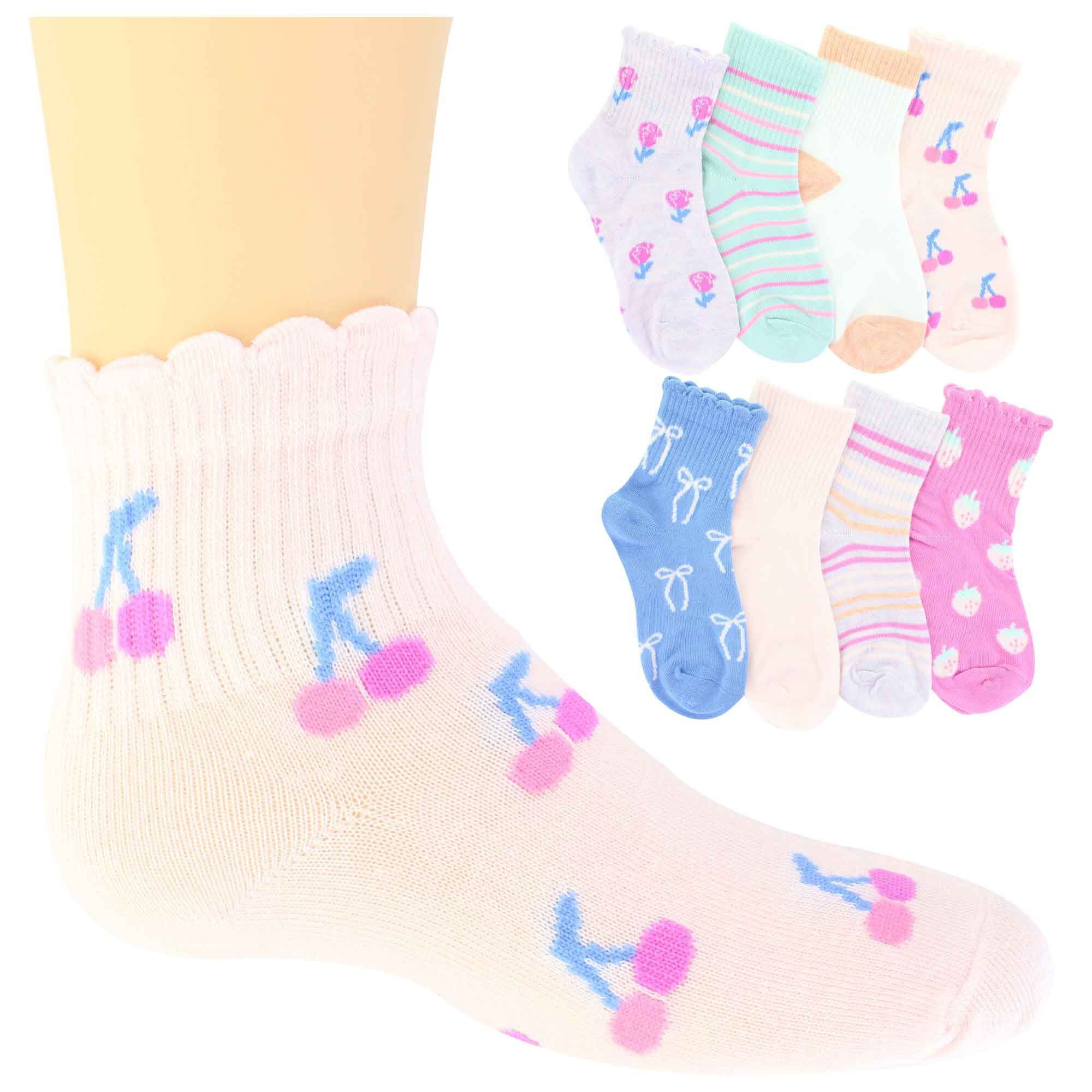 Girls' Capelli Icons Quarter 8-Pair Pack Side View With Package