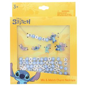  Disney Stitch Mix & Match Charm Necklace Front Package View