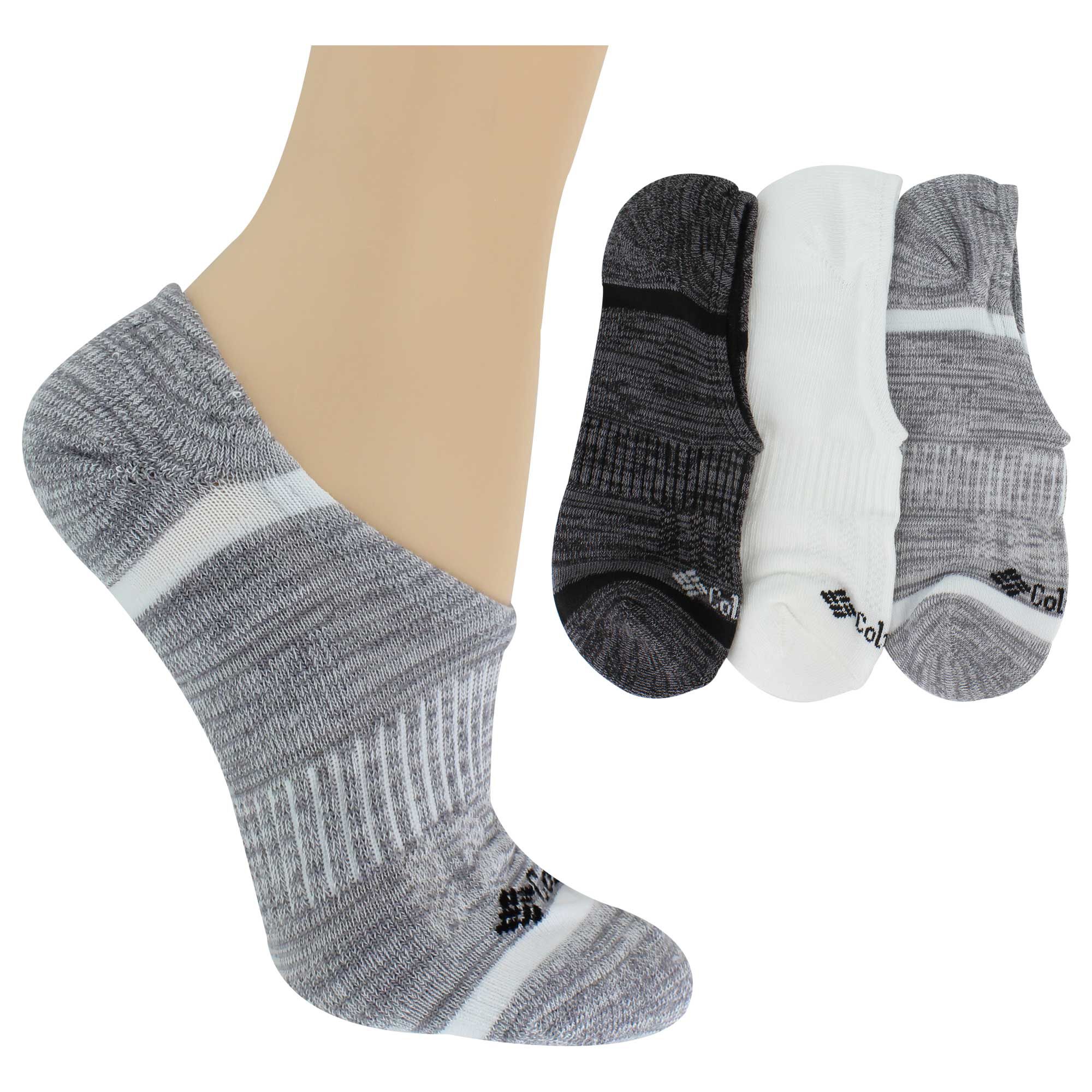 Women's Columbia Space-Dye Liner 3-Pair Pack Side View With Package