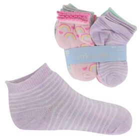 Infants' Socks Infants' Stride Rite Quarter Rainbow 20 For $10 Side View With Package