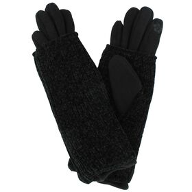 Other Women's Couture Gems Double Chenille Gloves Front And Inside View