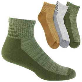  Men's Crocs Solid Quarter 3-Pair Pack Side View With Package