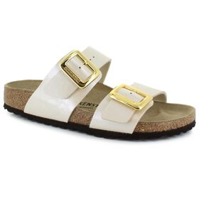 Footbed Sandals Birkenstock Sydney Luxe Buckle Front View