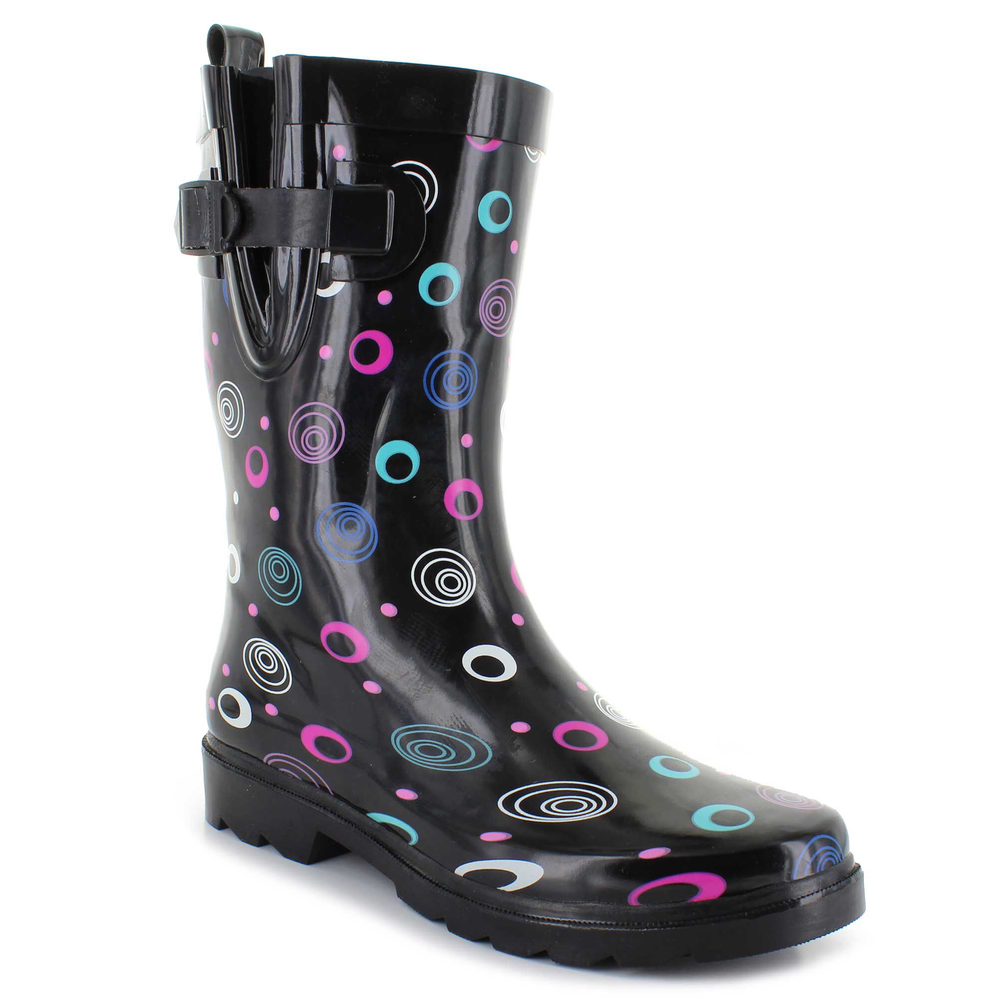 black zip boots womens