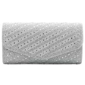 Clutches & Handbags d'margeaux Rhinestone Clutch Front View