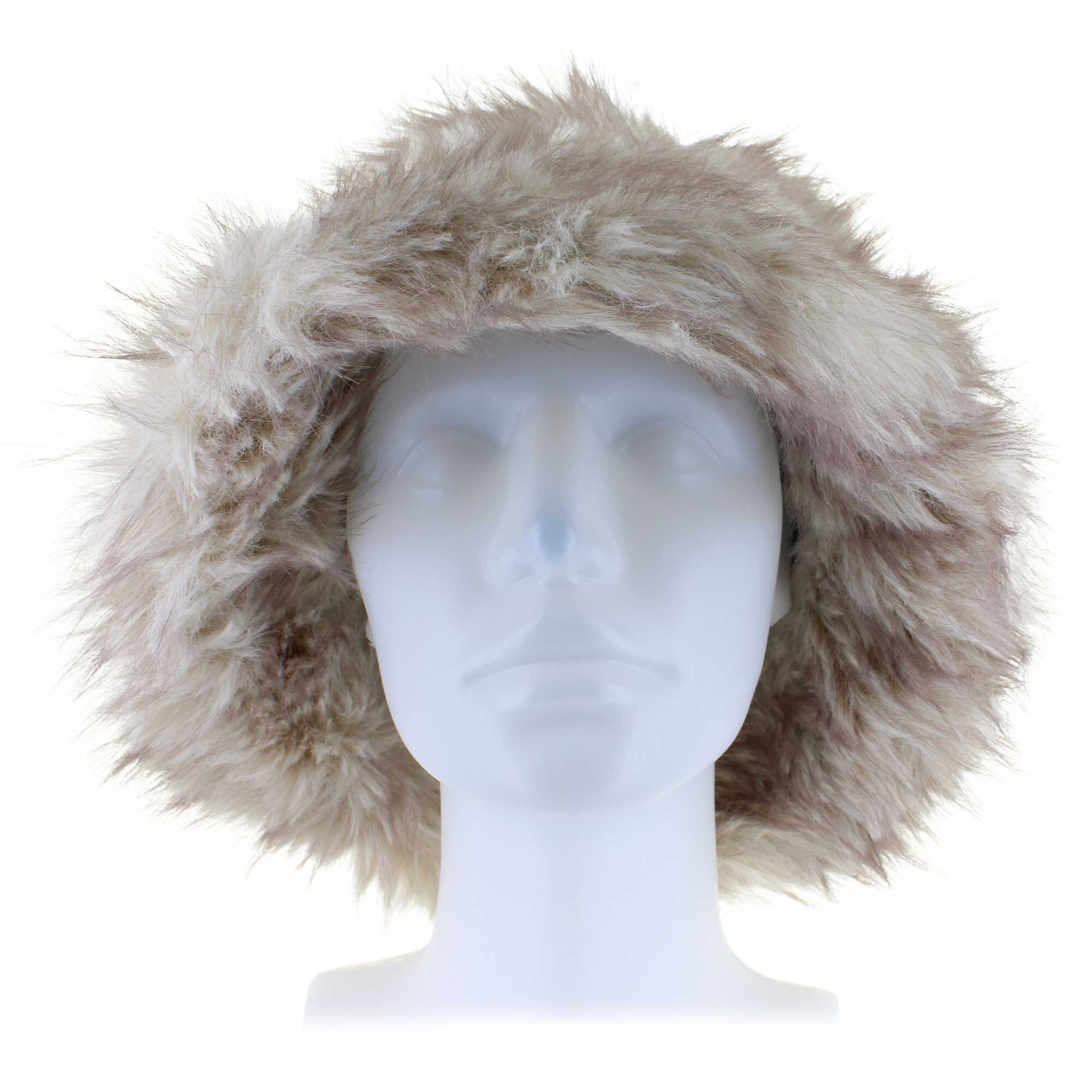 Women's Couture Gems Two-Tone Faux-Fur Bucket Hat Front View