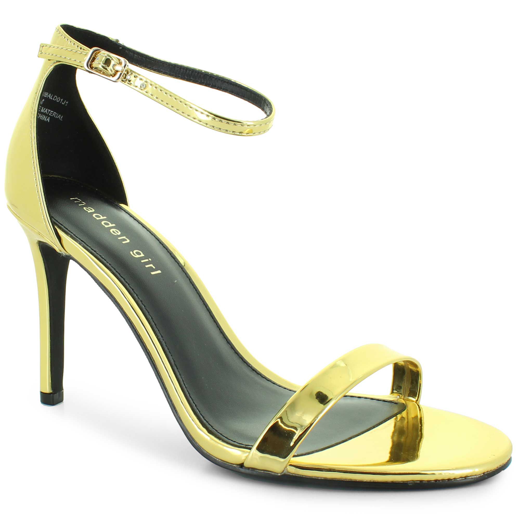 Shoe dept gold best sale heels