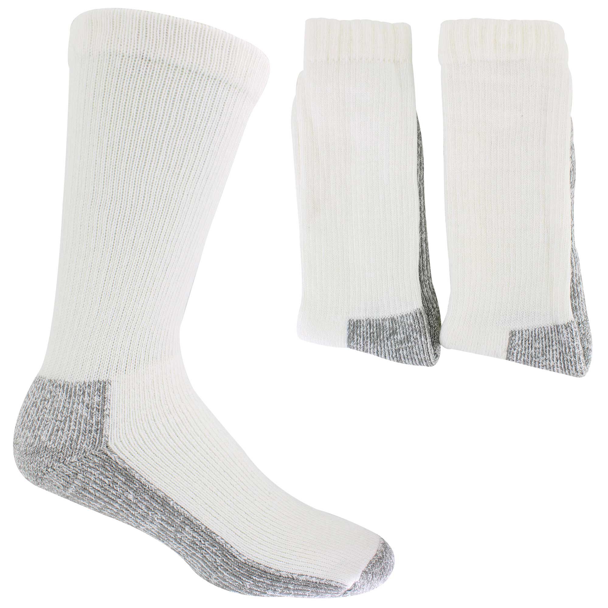 Men's Wolverine Steel-Toe Work XL Crew 2-Pair Pack Side View With Package