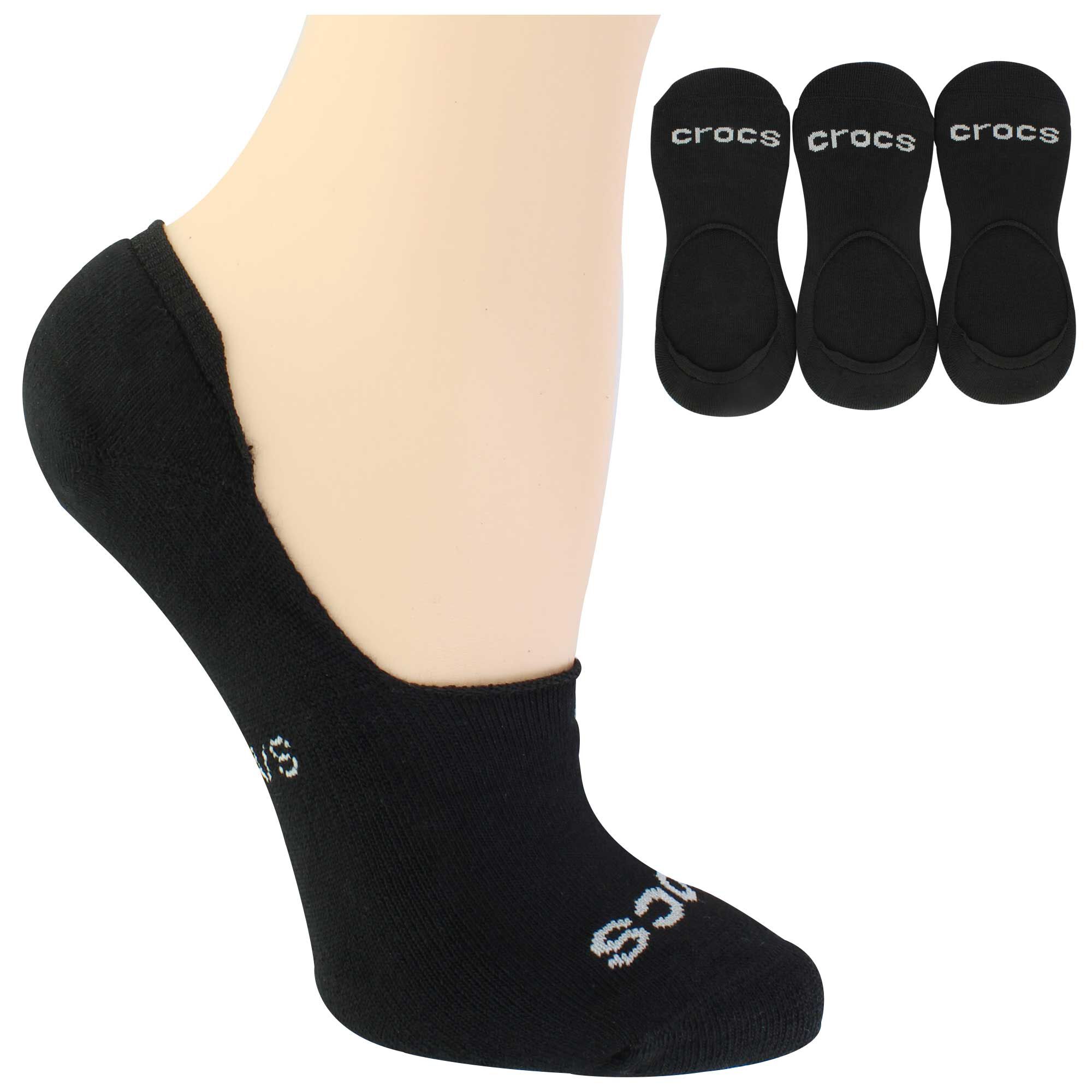 Women's Crocs Hidden Liner 3-Pair Pack Side View With Package
