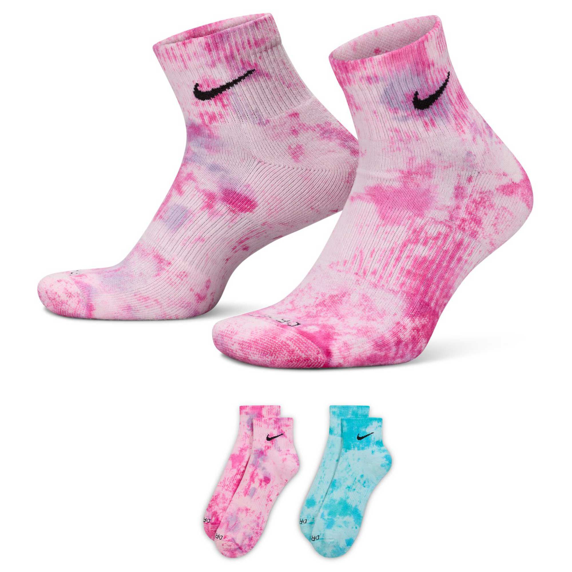 Men's Nike Everyday Cushioned Ankle 2-Pair Pack Side View With Package