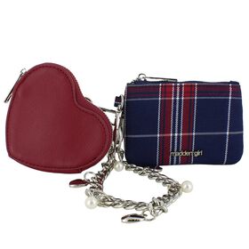  Madden Girl Plaid Wristlet Front View
