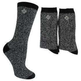 Socks Women's Columbia Marled Crew 2-Pair Pack Side View And Assortment
