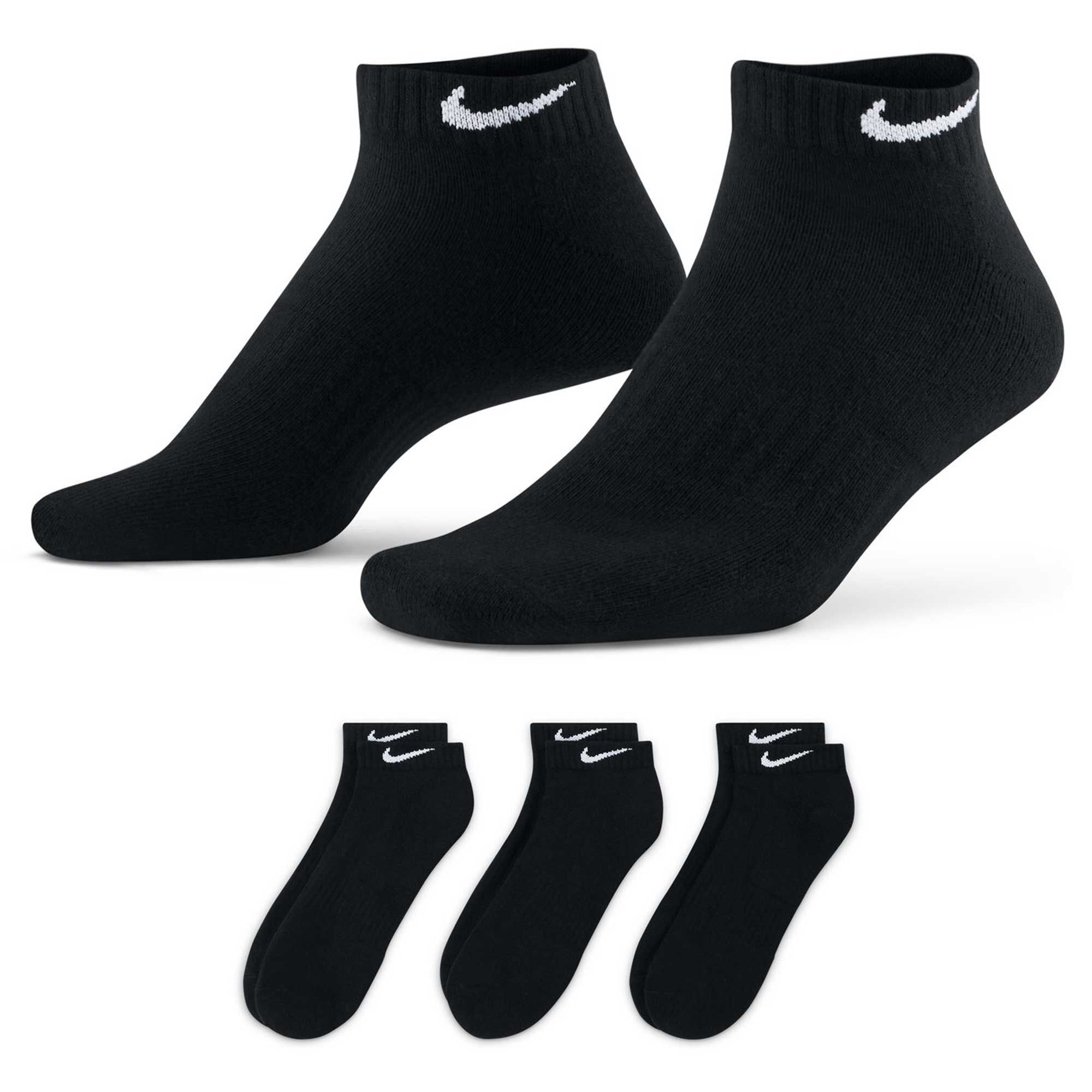 Men's Nike Everyday Cushioned Low 3-Pair Pack Side View With Package