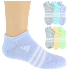 Girls' Socks Girls' adidas SUPERLITE No-Show 6-Pair Pack Side View With Package