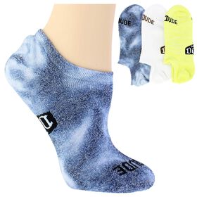 Socks Women's HEYDUDE Hearts No-Show 3-Pair Pack Side View With Package