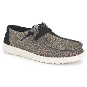 Leopard Print HEYDUDE Wendy Sparkle Right Side View