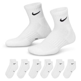 Boys' Socks Kids' Nike Everyday Cushioned Ankle 6-Pair Pack Side View With Package