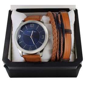 Watches Men's Tahari Matching Watch & Bracelet Set Front Set View