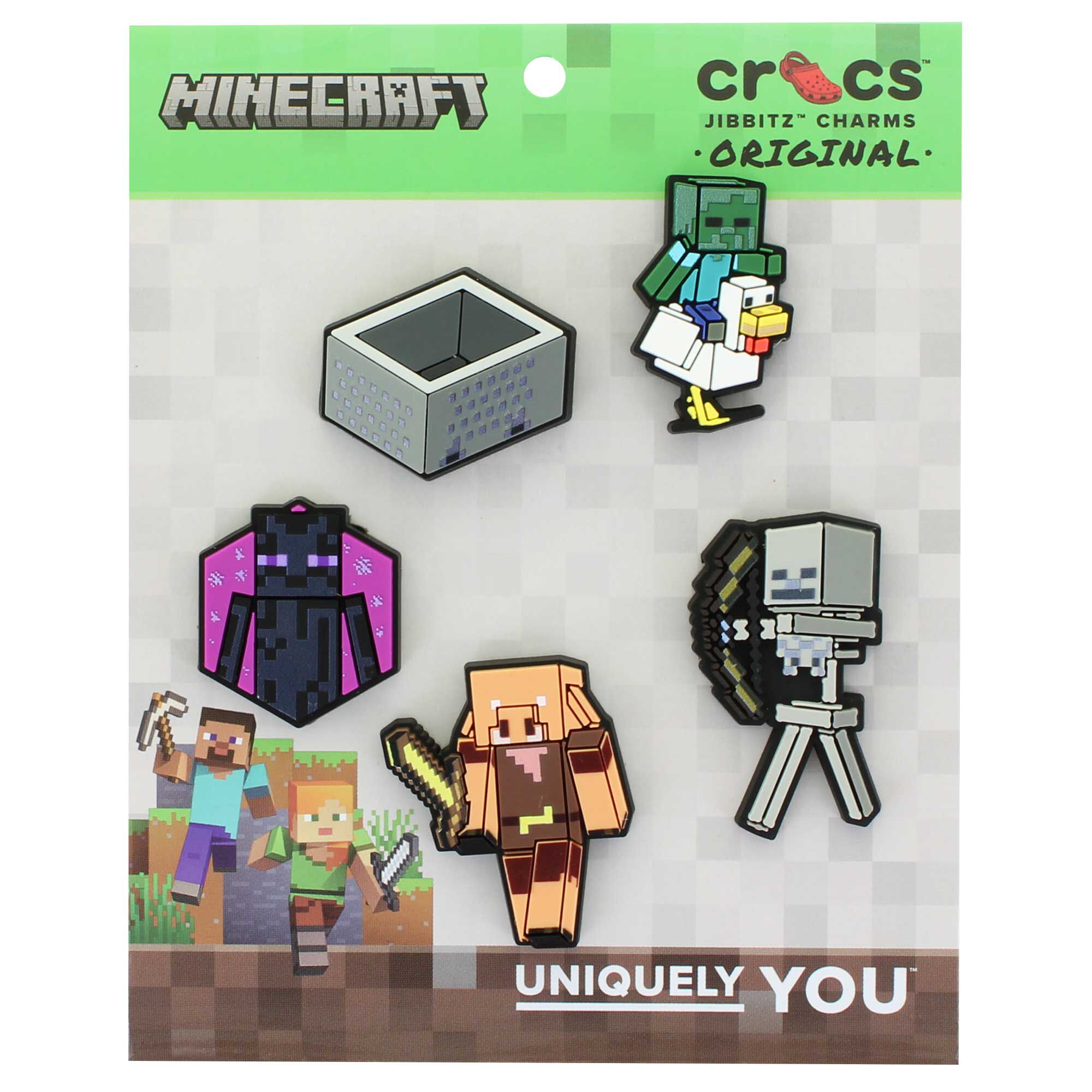 Crocs Jibbitz MINECRAFT 5-Pack Front Package View