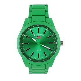 Watches U.S. Polo Association Monochromatic Metal Watch Front View