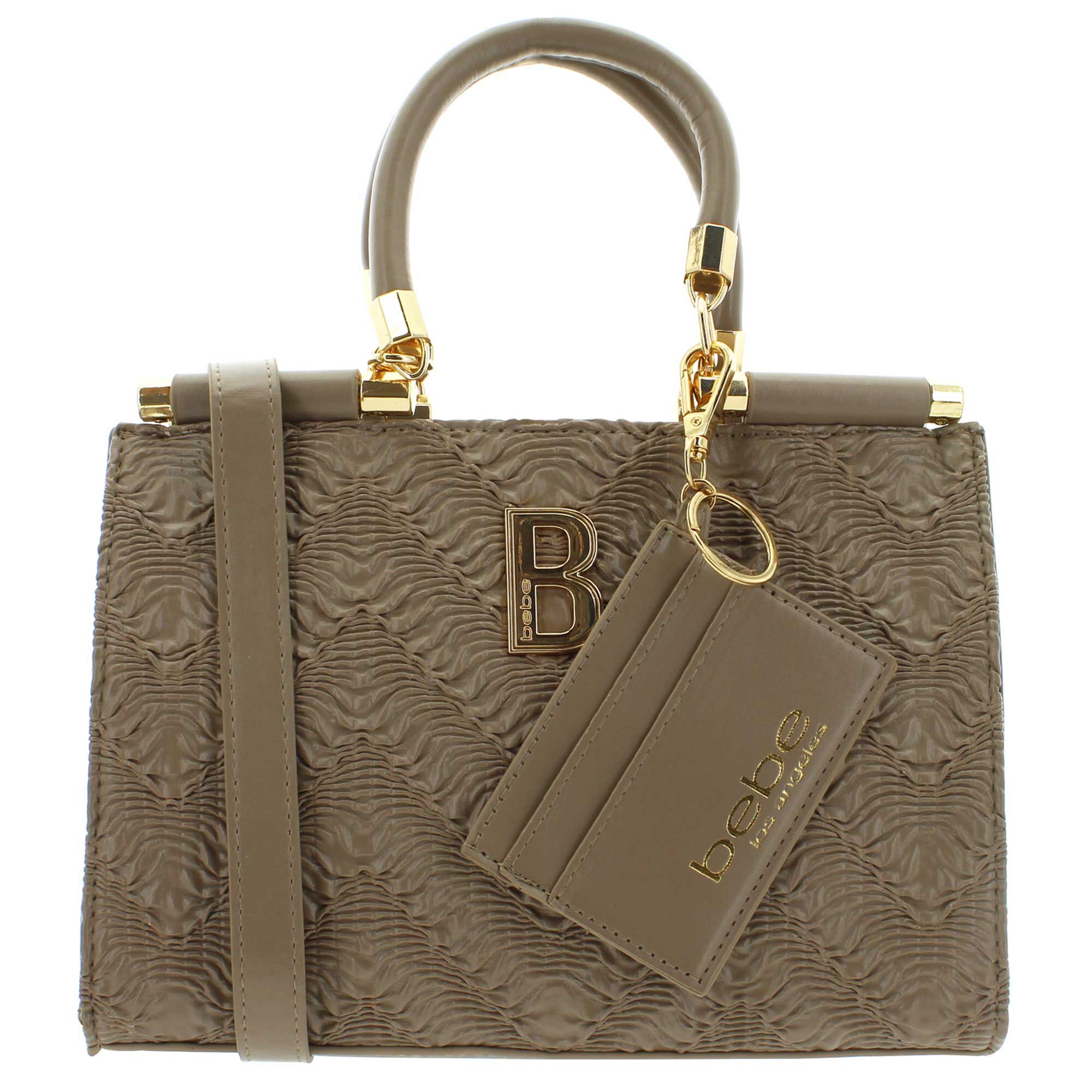 bebe Nola Satchel With Credit Card Organizer Front View