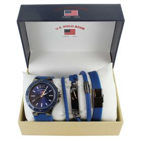 Watches U.S. Polo Association Watch And Bracelet Set Front Set View