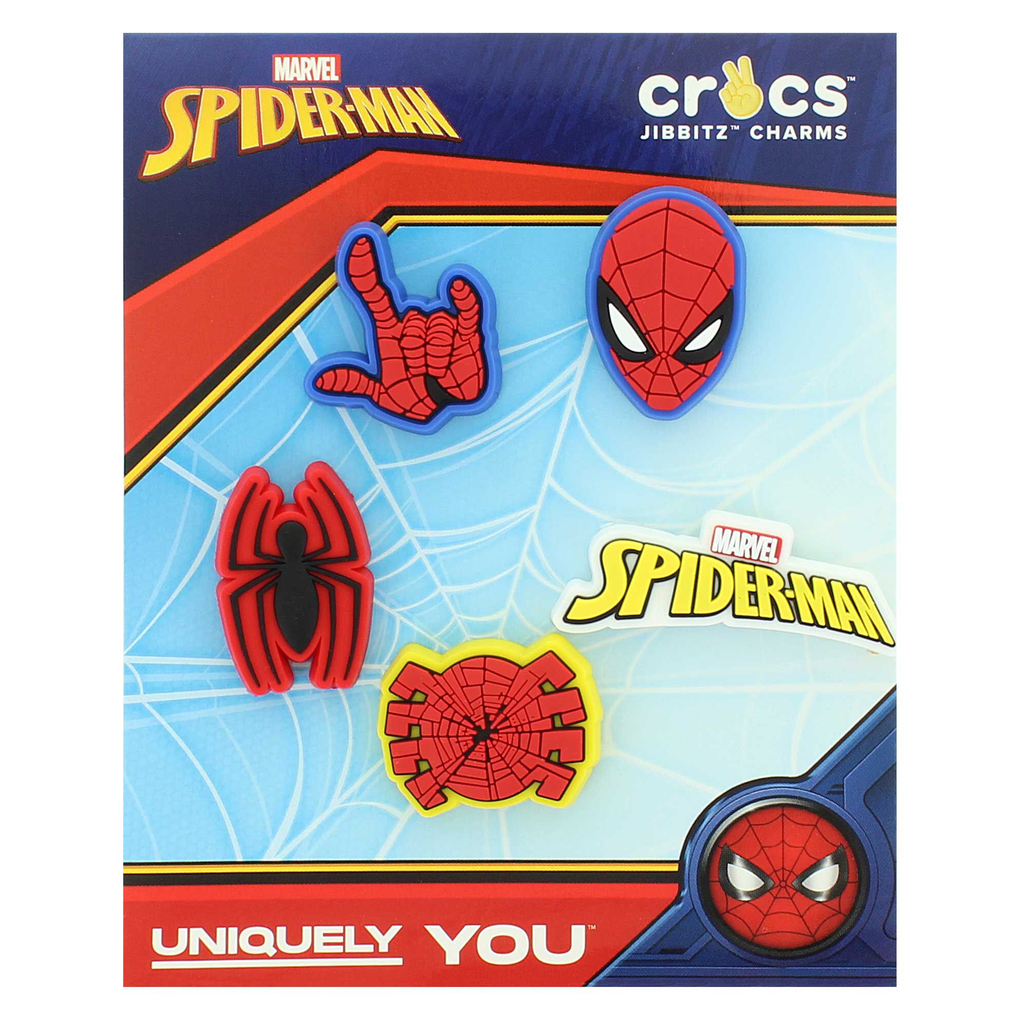 Crocs Jibbitz Spider-Man 5-Pack Front Package View