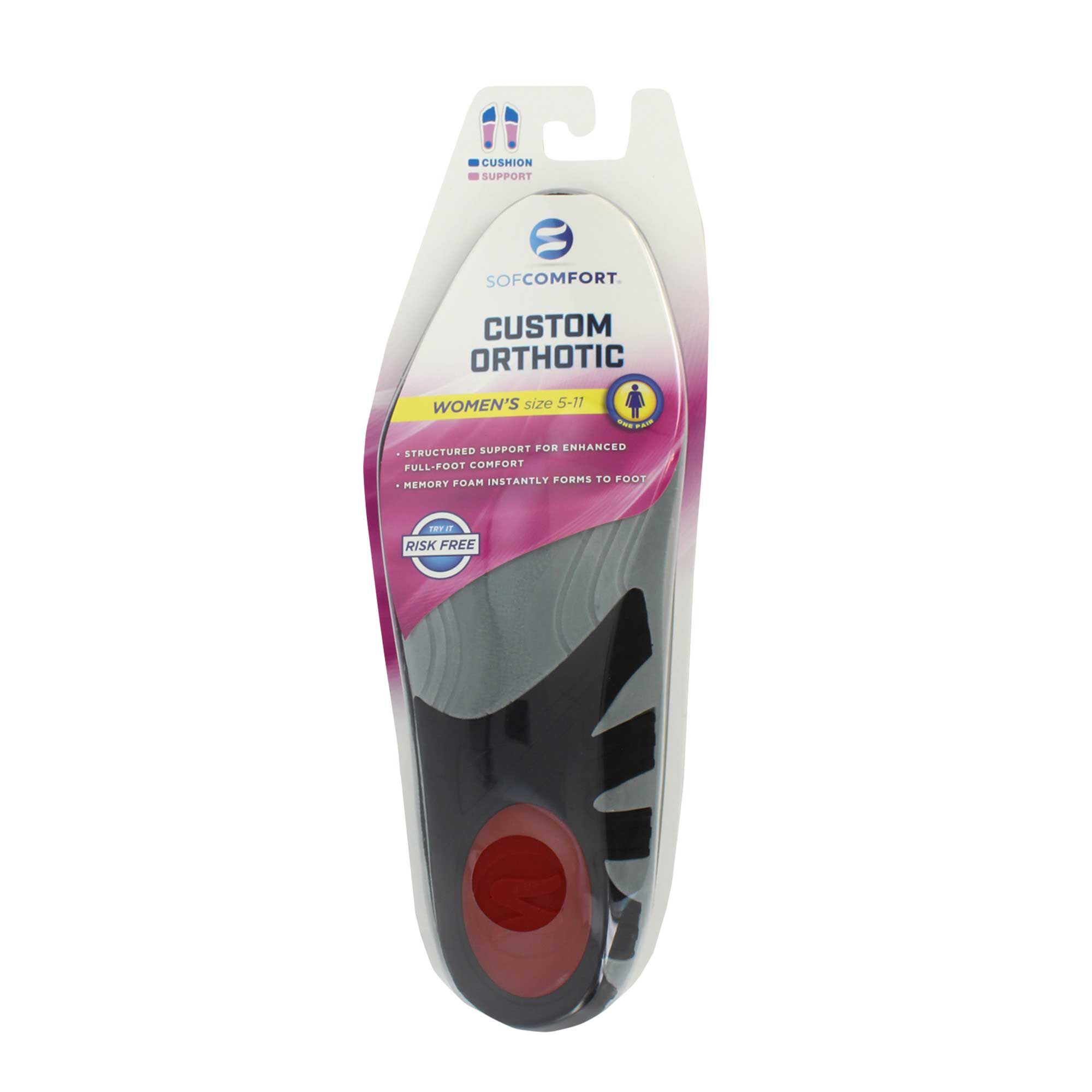 SOF COMFORT Orthotic Insole Front Package View