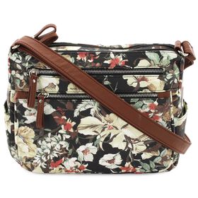 Crossbody Bueno Large Floral Crossbody Front View