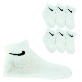 Boys' Socks Infants' Nike Quarter 6-Pair Pack Side View With Package