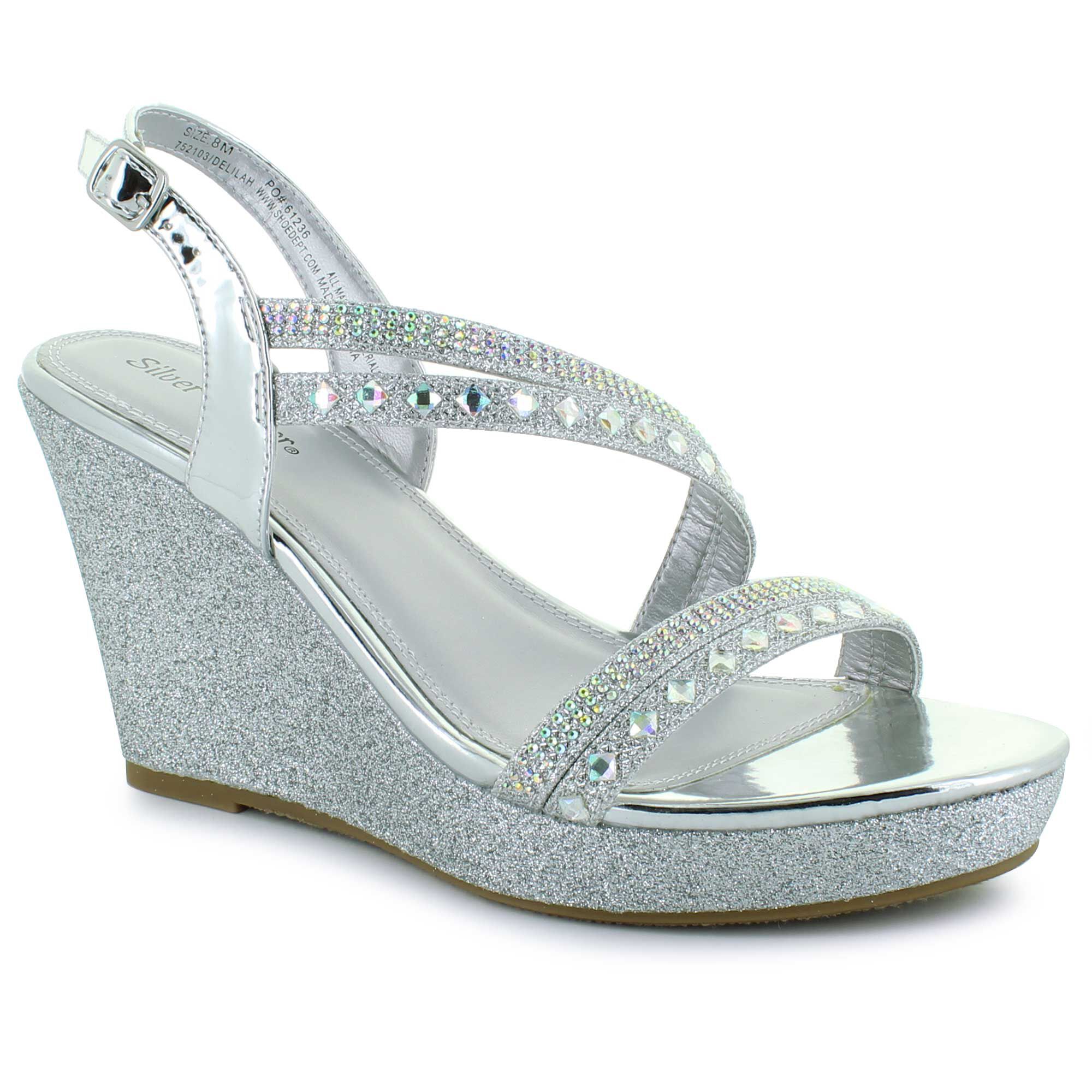 Shoe department silver top shoes