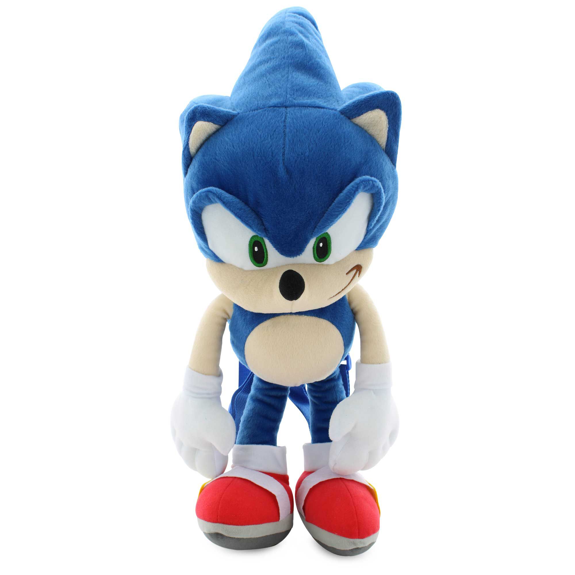 Sonic The Hedgehog Plush Backpack Front View