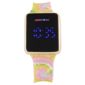 Watches & Jewelry Limited Too Tie-Dye Touch Screen LED Watch Front View