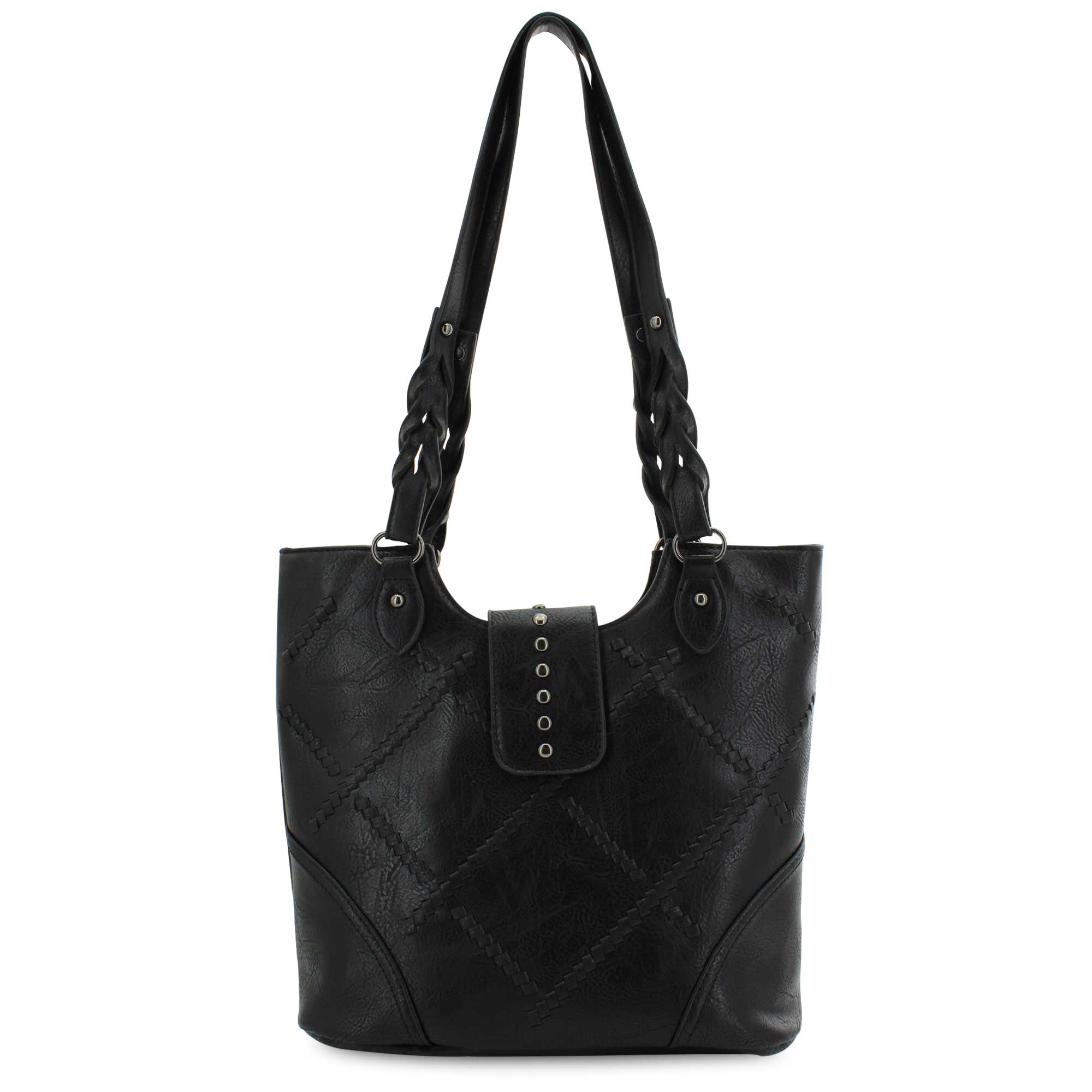 Sam & Hadley Braided Large Tote Front View