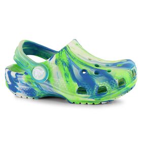  Crocs Classic Marbled Glow-in-the-Dark Clog-T Right Side View