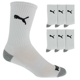 Socks Men's PUMA Premium Crew Sock 6-Pair Pack Side View With Package