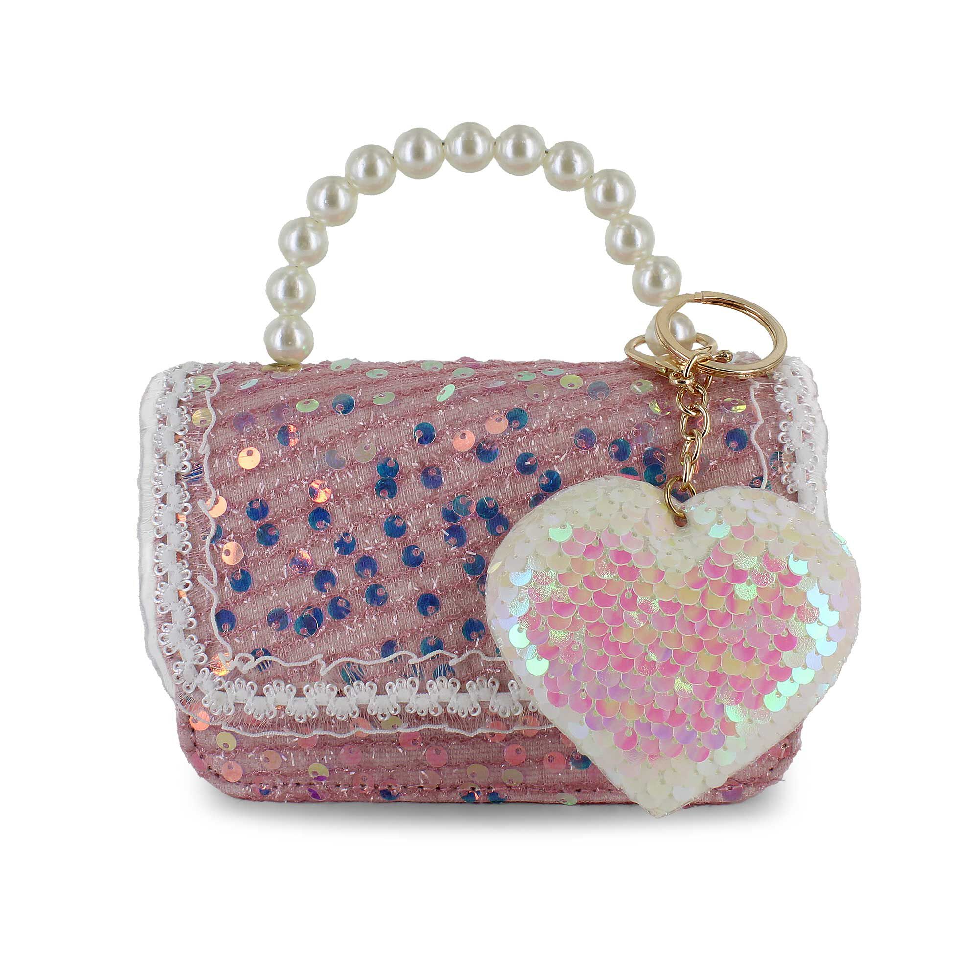 Willow & Ruby Sequin Heart Mini Bag Front Package View