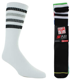  Men's Air Sports World Tube Sock 10 For $10 Side View With Package