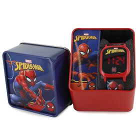 Watches & Jewelry Spider-Man Touch LED Digital Watch Front Tin View