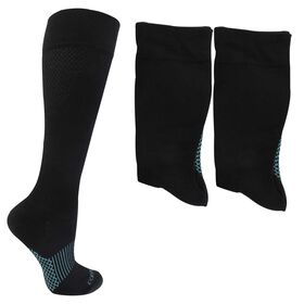 Socks Women's Copper Fit Crew Compression Socks 2 Pairs Women's Copper Fit Crew Compression Socks 2 Pairs, Black, hi-res