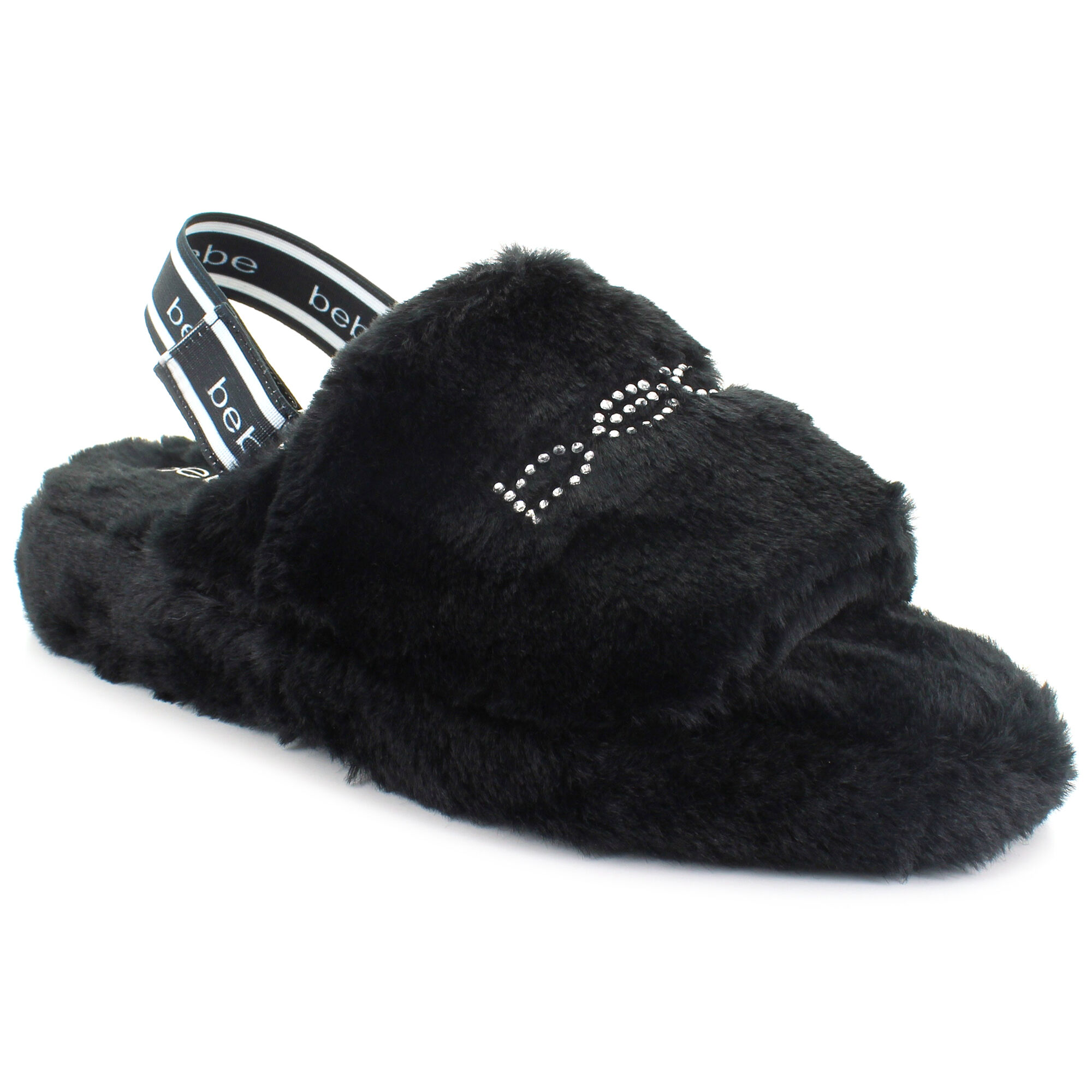 bebe fuzzy slides