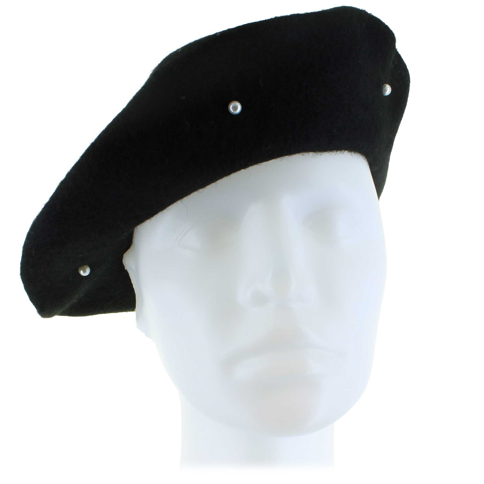 Women's Couture Gems Faux-Pearl & Rhinestone Beret Front View