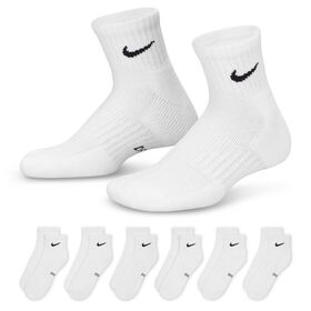 Boys' Socks Kids' Nike Everyday Cushioned Ankle 6-Pair Pack Side View With Package