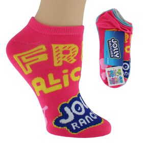Socks Women's Jolly Rancher No-Show 10 for $10 Side View With Package