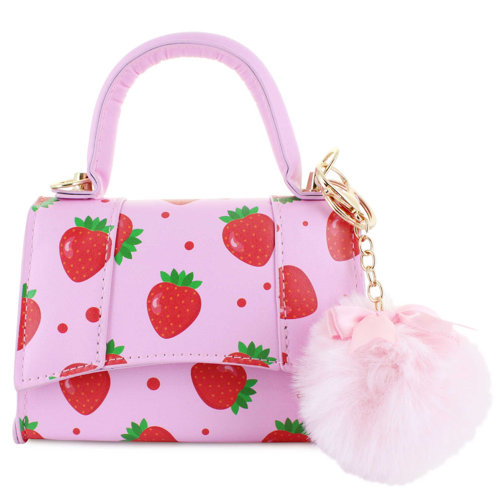 Willow & Ruby Strawberry-Themed Mini Bag Front View