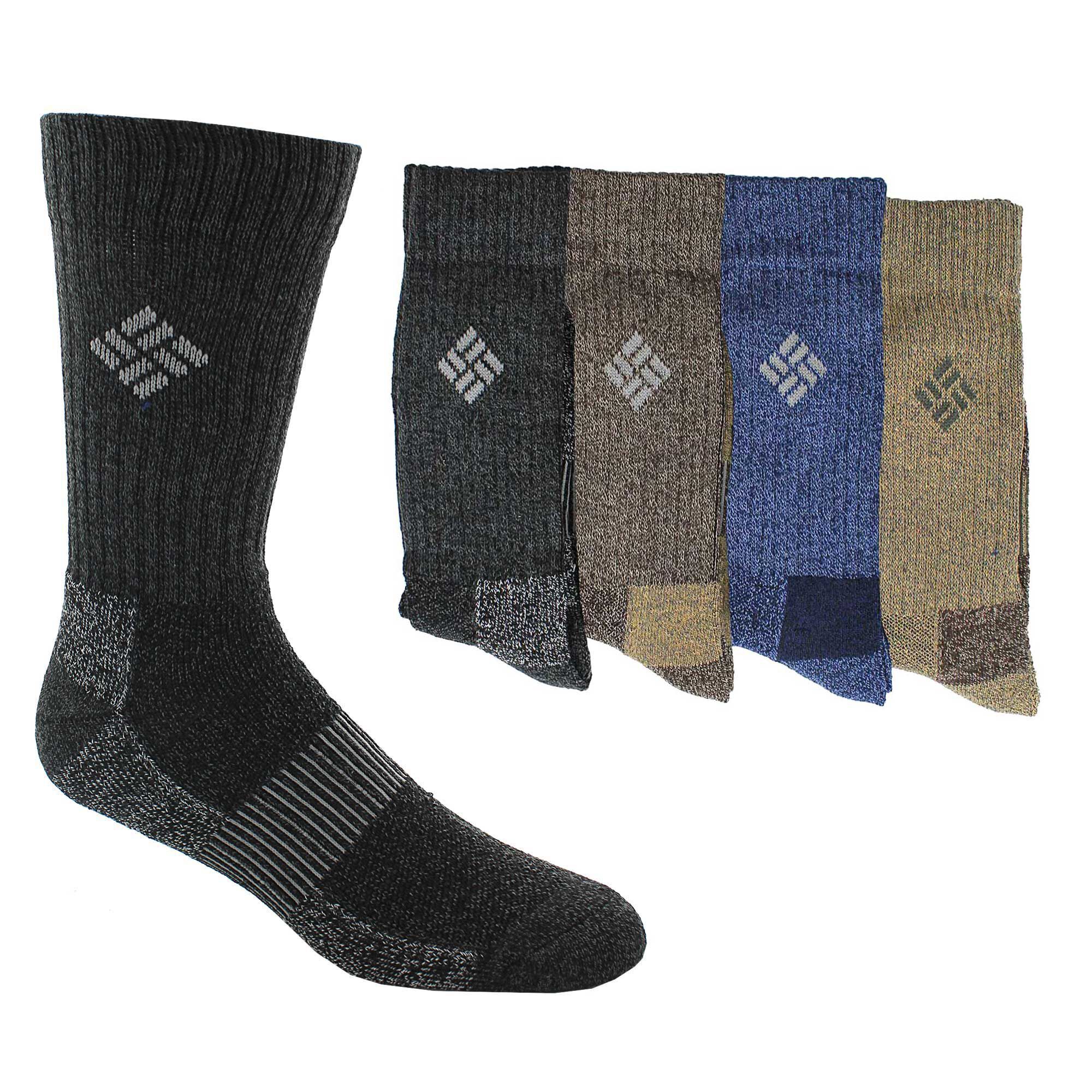 Men's Columbia Crew 4-Pair Pack Side View With Package