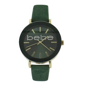 Watches bebe Faux-Diamond Logo Watch Front View