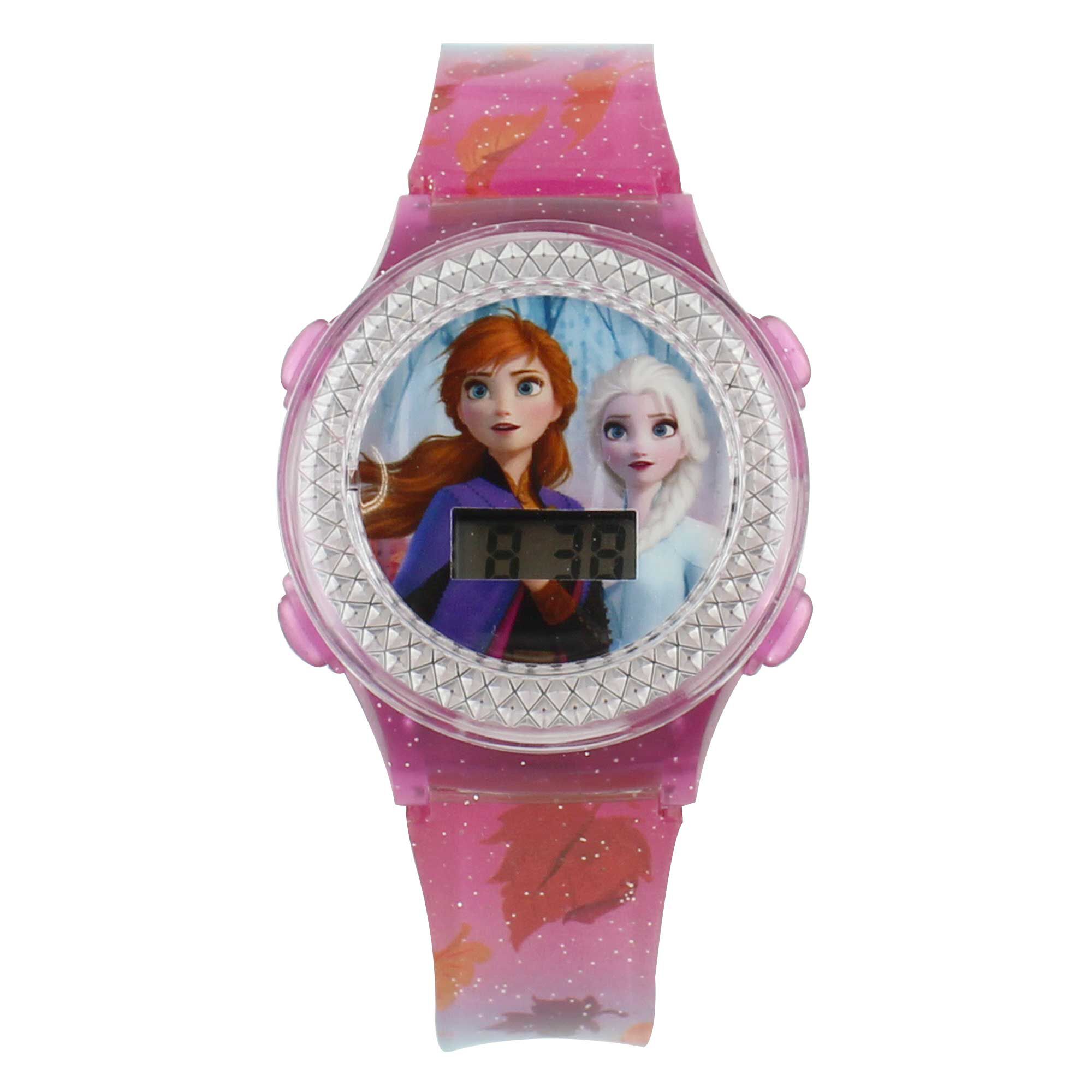 Disney Frozen Digital Watch With Flashing Lights Front View